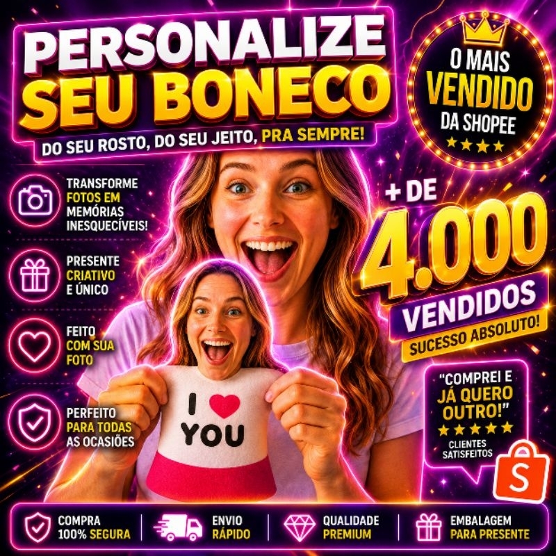 ALMOFADA BONECOS PERSONALIZADOS FOTO ROSTO