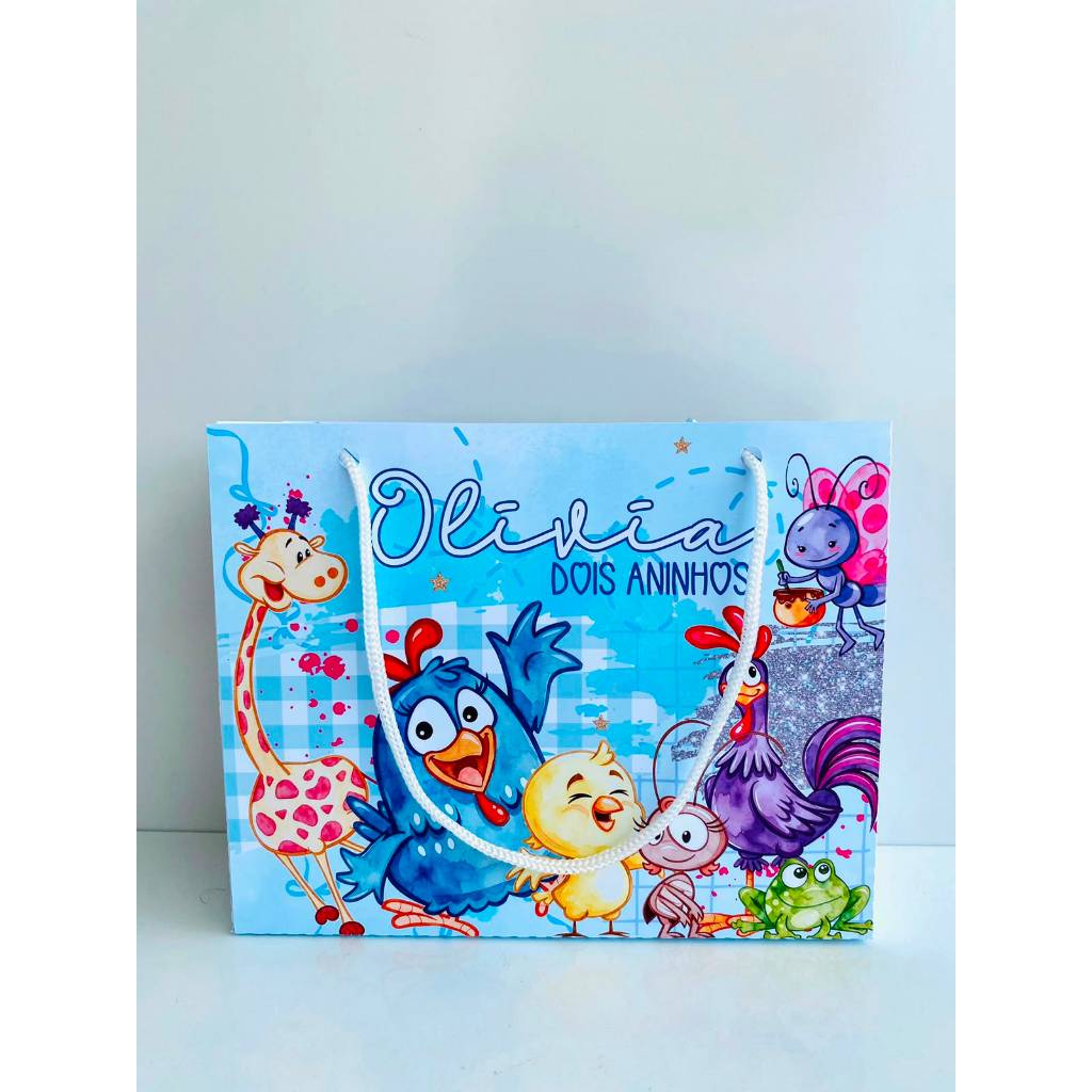 SACOLINHA Galinha Pintadinha | Personalizado | Sacolinha | Lembrancinha | Mimos | Aniversário