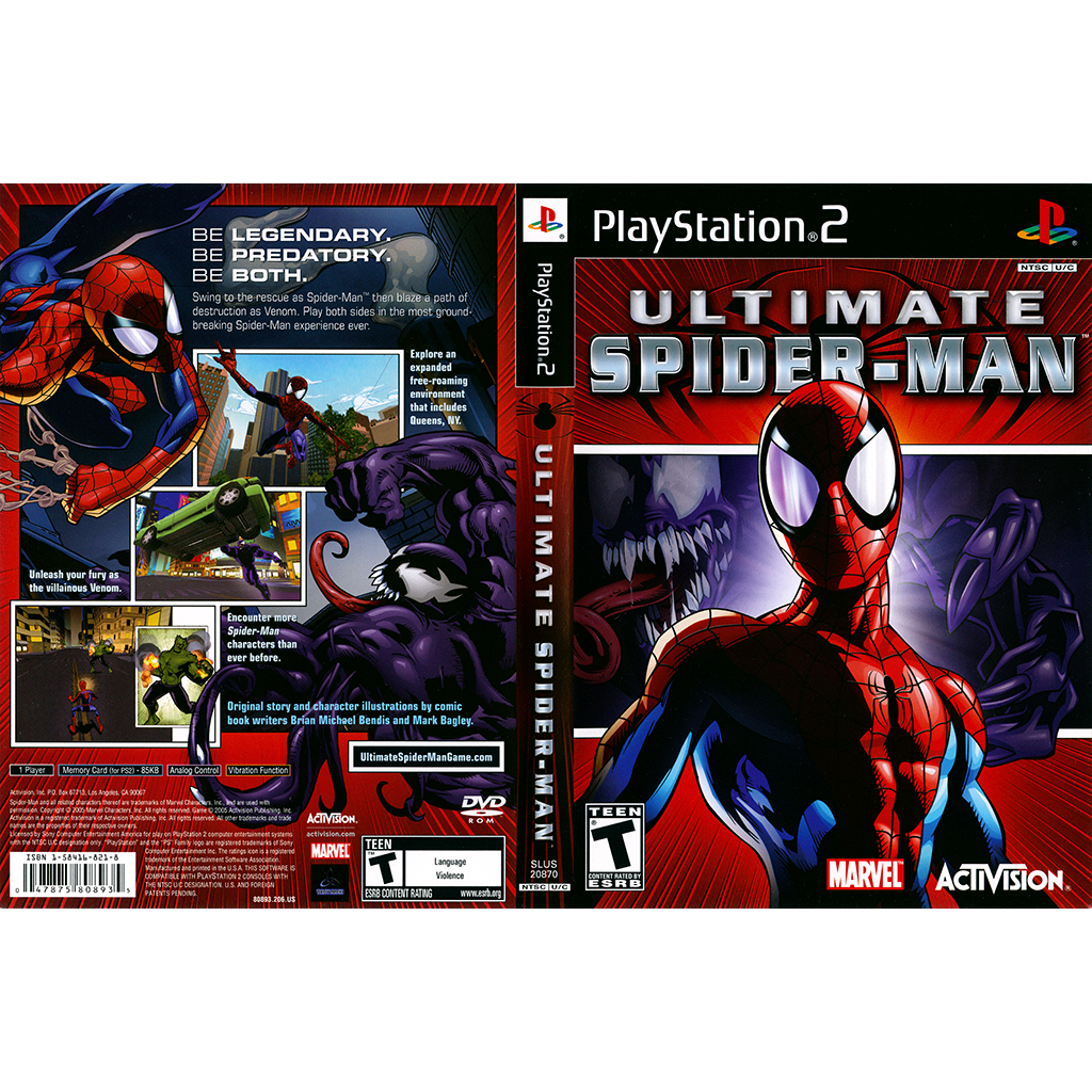 Ultimate Spider-Man - Jogo para PS2 em DVD