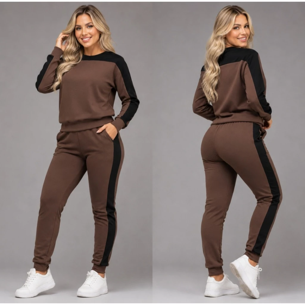 Conjunto Crepe Feminino Com Bolso Moda Feminina Blogueira
