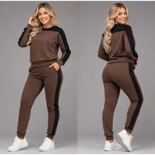 Conjunto Crepe Feminino Com Bolso Moda Feminina Blogueira