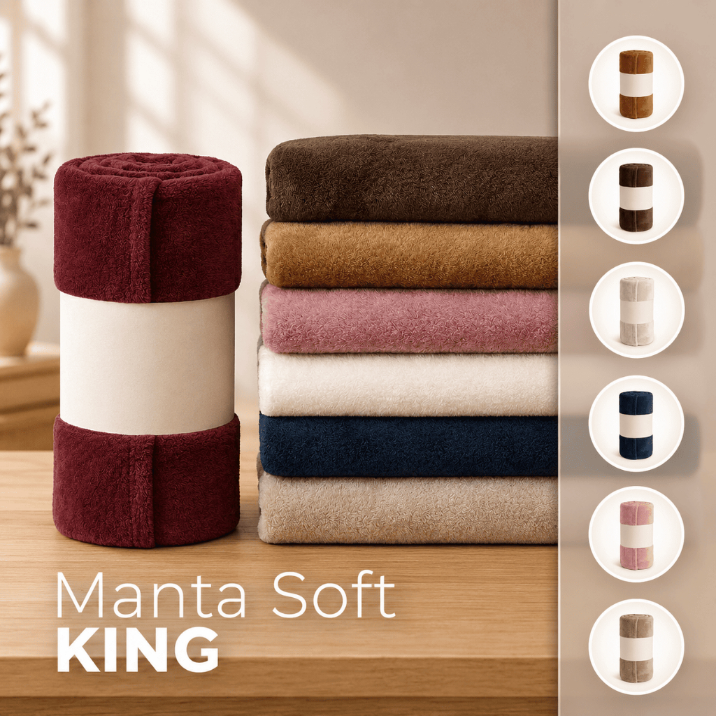 Manta Fleece Soft KING 2,80m x 2,50m Quentinha Coberta luxo Antialérgica Macia Mais Vendida
