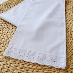 Pano de Cabeça Umbanda e Candomblé Ojá Reto com Renda Luxo 2m de Comprimento 35cm de Largura