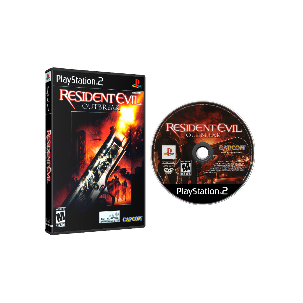 Jogo Resident Evil Outbreak Para PS2 Playstation 2