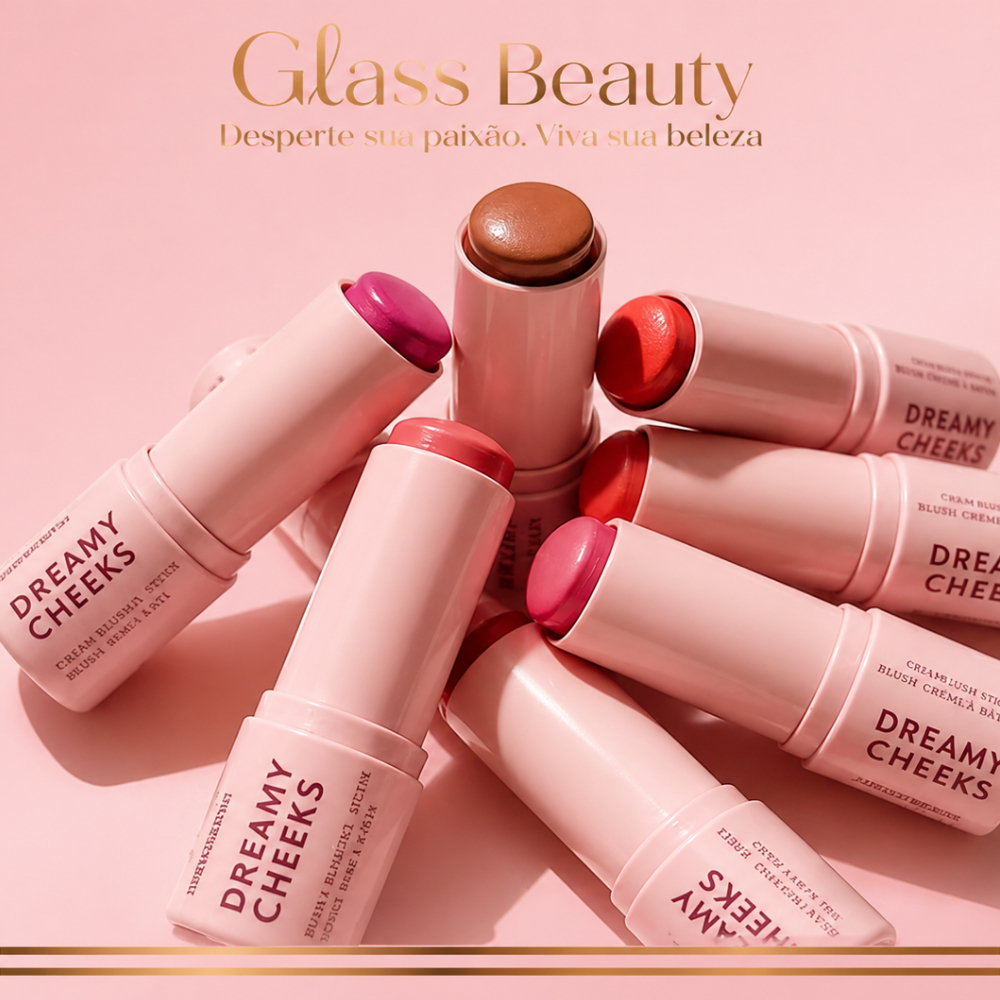Lançamento Blush Cremoso Stick Dreamy Cheeks Linha Rosa - Ruby Rose - MAQUIAGEM