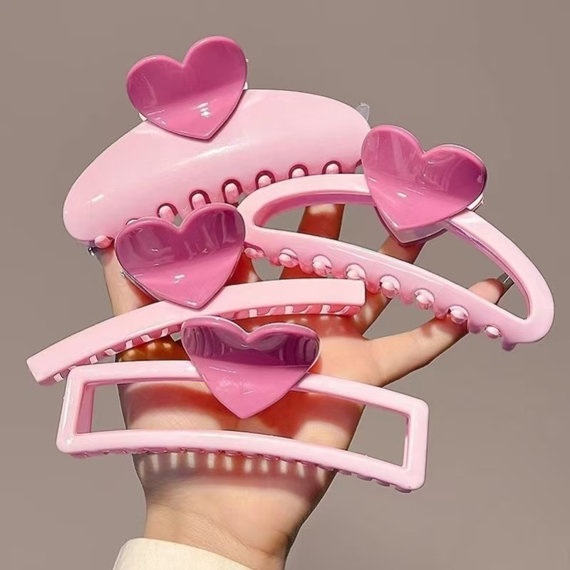 KIT 4 MODELOS Presilha de Cabelo  /Piranha de cabelo 11 CM – Estilo e Delicadeza