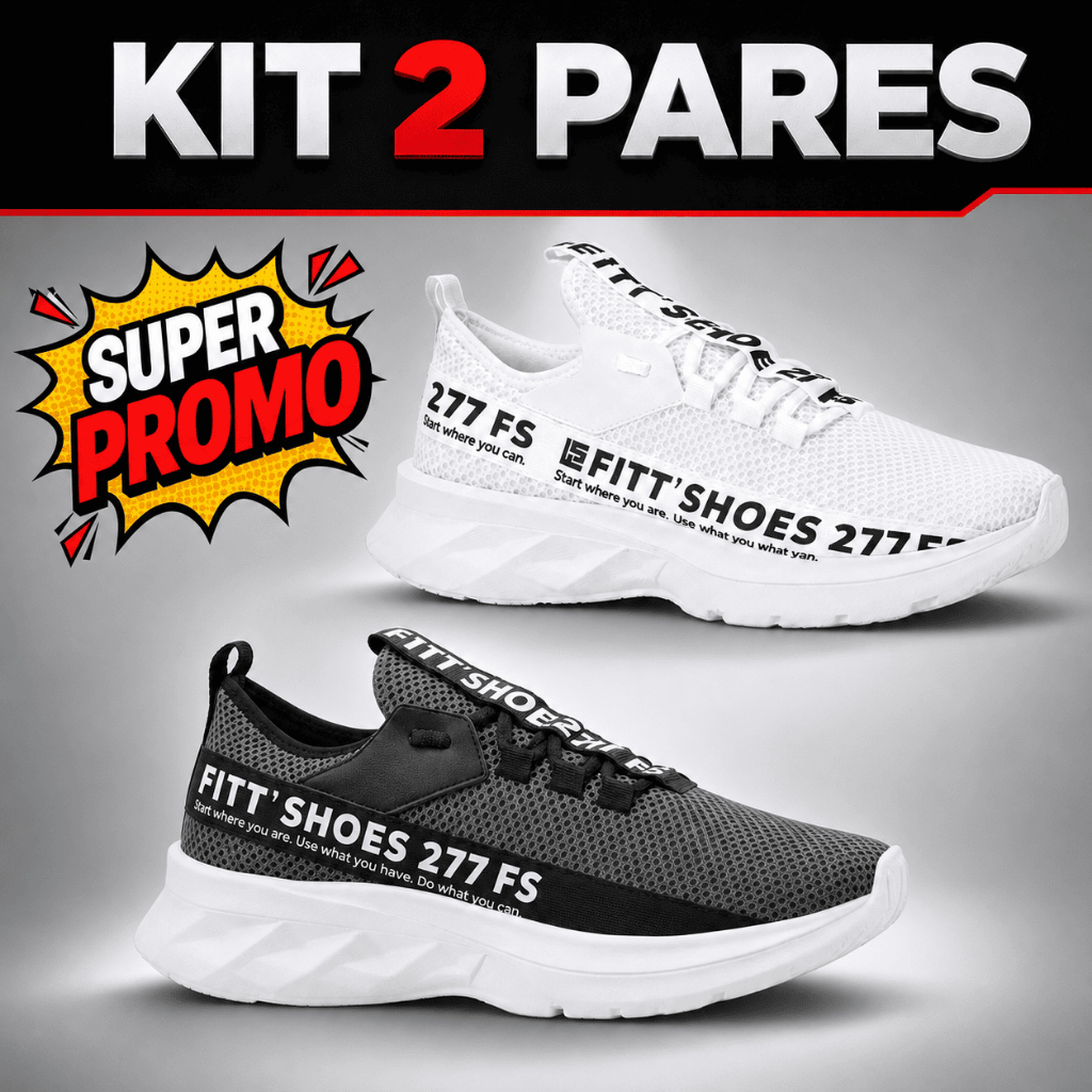 Kit 2 Tênis Esportivo Masculino Feminino Academia Ginástica Caminhada Corrido Confortável e Macio