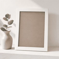 Porta Retrato 15x21 Tamanho Com Suporte e Vidro para Decoração e Presente