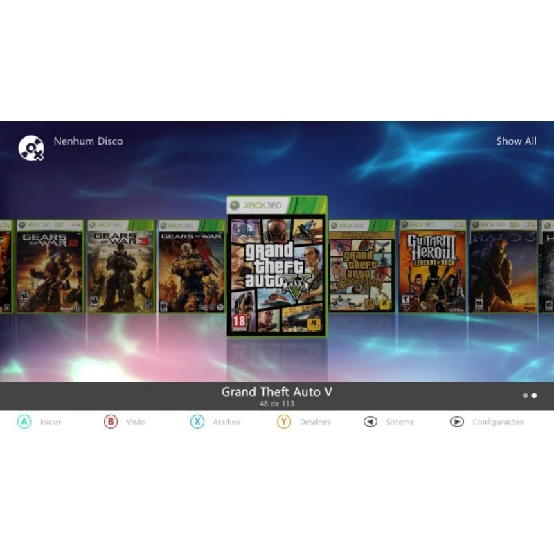 HD com 113 Jogos Xbox 360 com Desbloqueio, funciona em quer Xbox 360 bloqueado e desbloqueado também com GTA V/ San