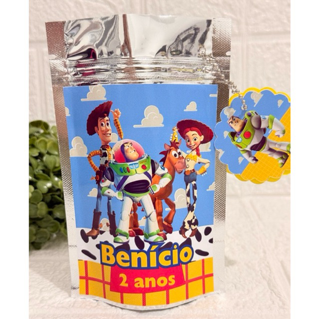 Saquinho personalizado/Lembrancinhas/Festa infantil/Aniversários/Tamanho:10x15/Tema: Toy story