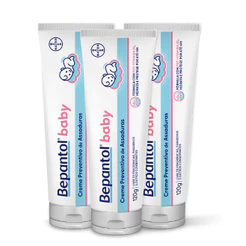 Kit 3un Creme Preventivo de Assaduras Bepantol Baby 120gr Cada