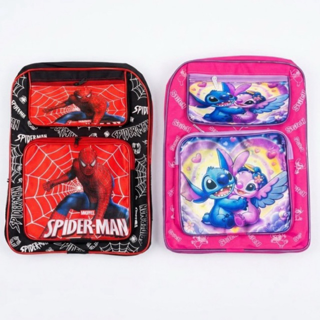 Mochila Infantil Escolar de Personagens - Amplos Bolsos, Design Compacto e Durabilidade