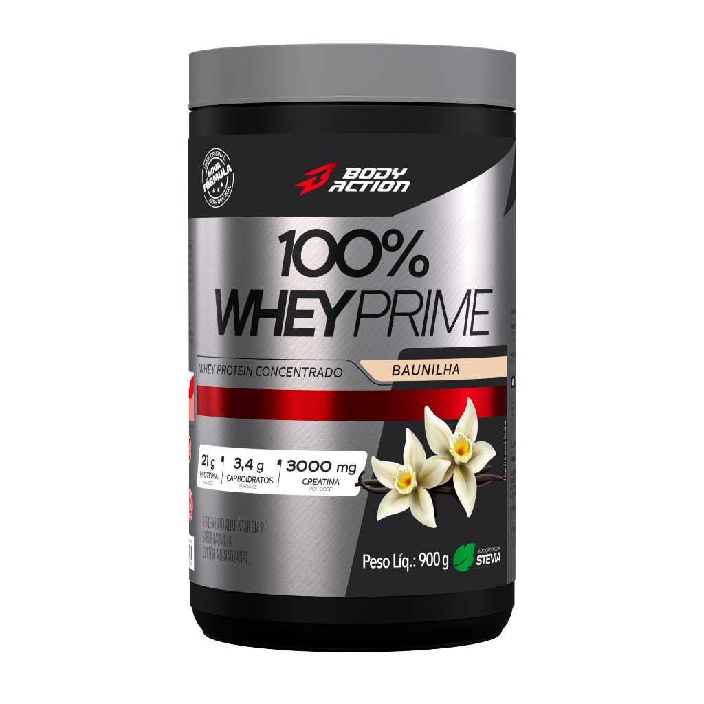 Whey Protein 100% Concentrado Prime 900g Bodyaction