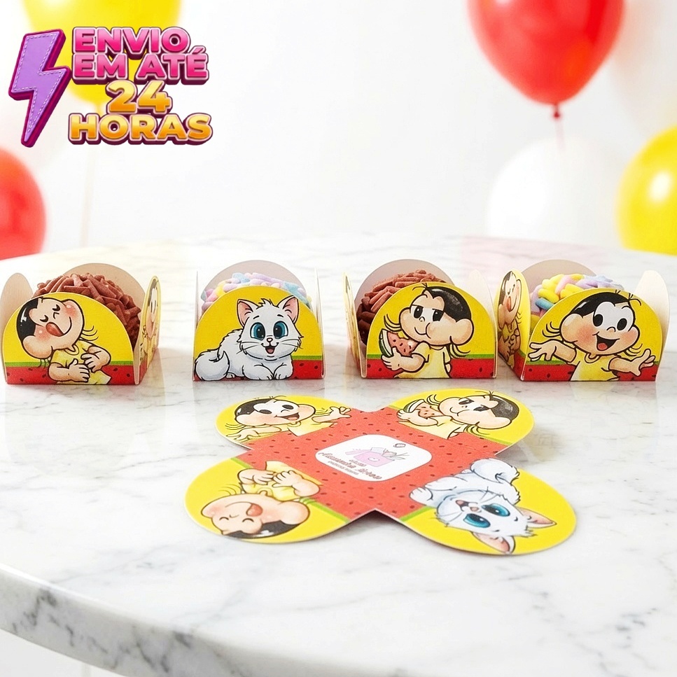 Forminhas Doces Magali - Forminha para Brigadeiro - Forminha de docinhos - Aniversário - Festa Infantil