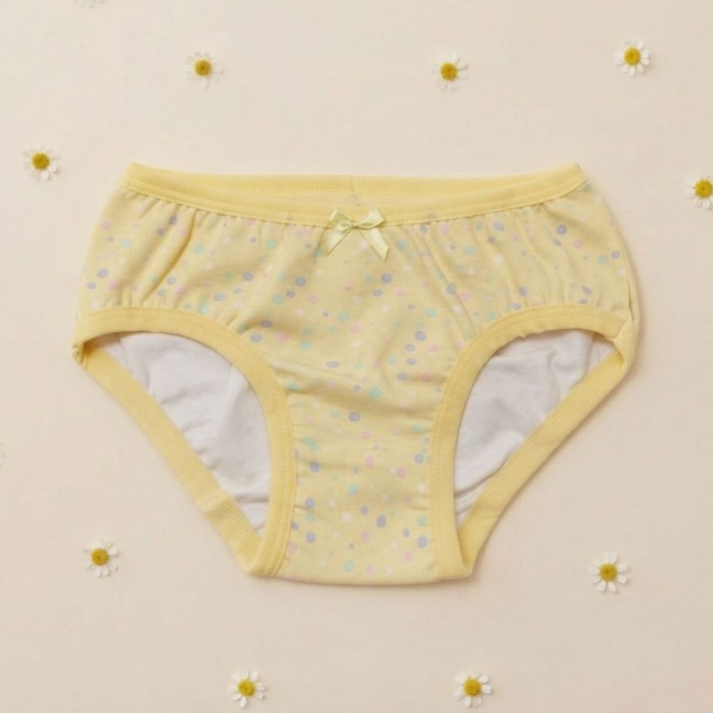 Calcinha De Algodão Moda Intima Infantil Cós Elástico Não Aperta Confortável Estampada