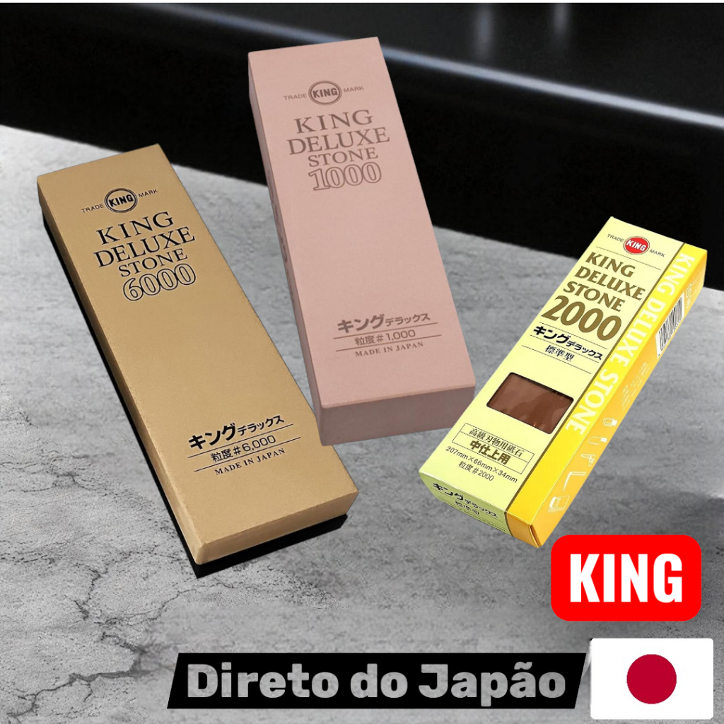 King Whetstone King Deluxe feito no Japão