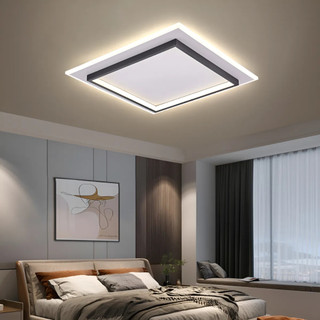 Plafon LED Vireon Quadrado 45cm 51W Sobrepor Bivolt Luminária de Teto Sala Quarto Cozinha