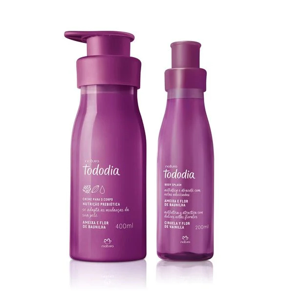 Kit Creme Nutritivo e Body Splash Tododia Ameixa e Flor de Baunilha (2 produtos)