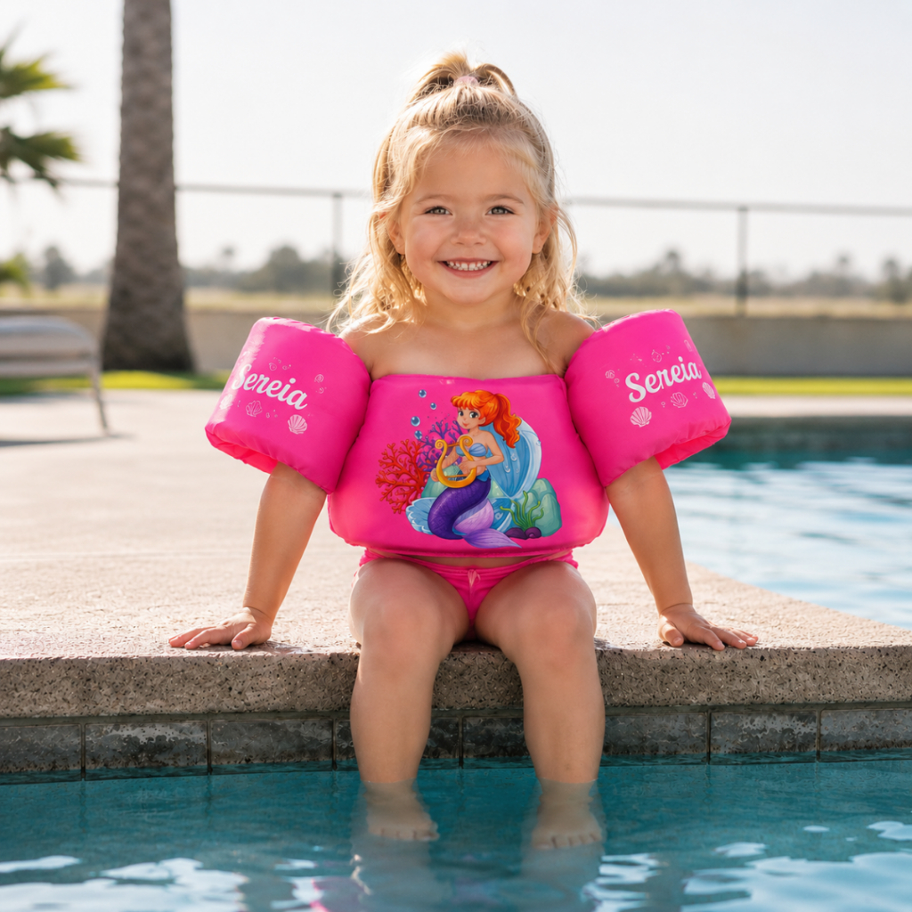 Colete Boia Flutuação Não Fura Infantil Unissex Nylon Alta Resistência Kids Piscina Envio Imediato