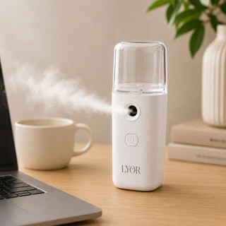 Umidificador de Ar e Aromatizador Portátil USB Recarregável 35ml Difusor LED para Quarto e Carro Lyo