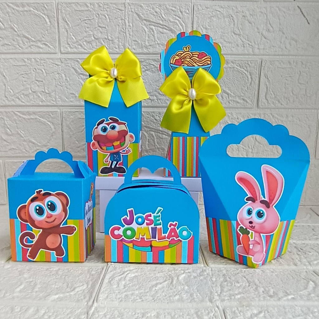 Kit Personalizados José Comilão ( PEGUE E MONTE ) lembrancinha Caixinha personalizada festa infantil mimos aniversário
