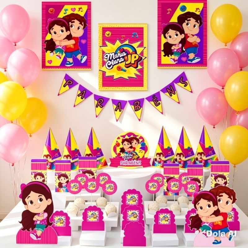 kit2 maria clara e jp personalizados de festa