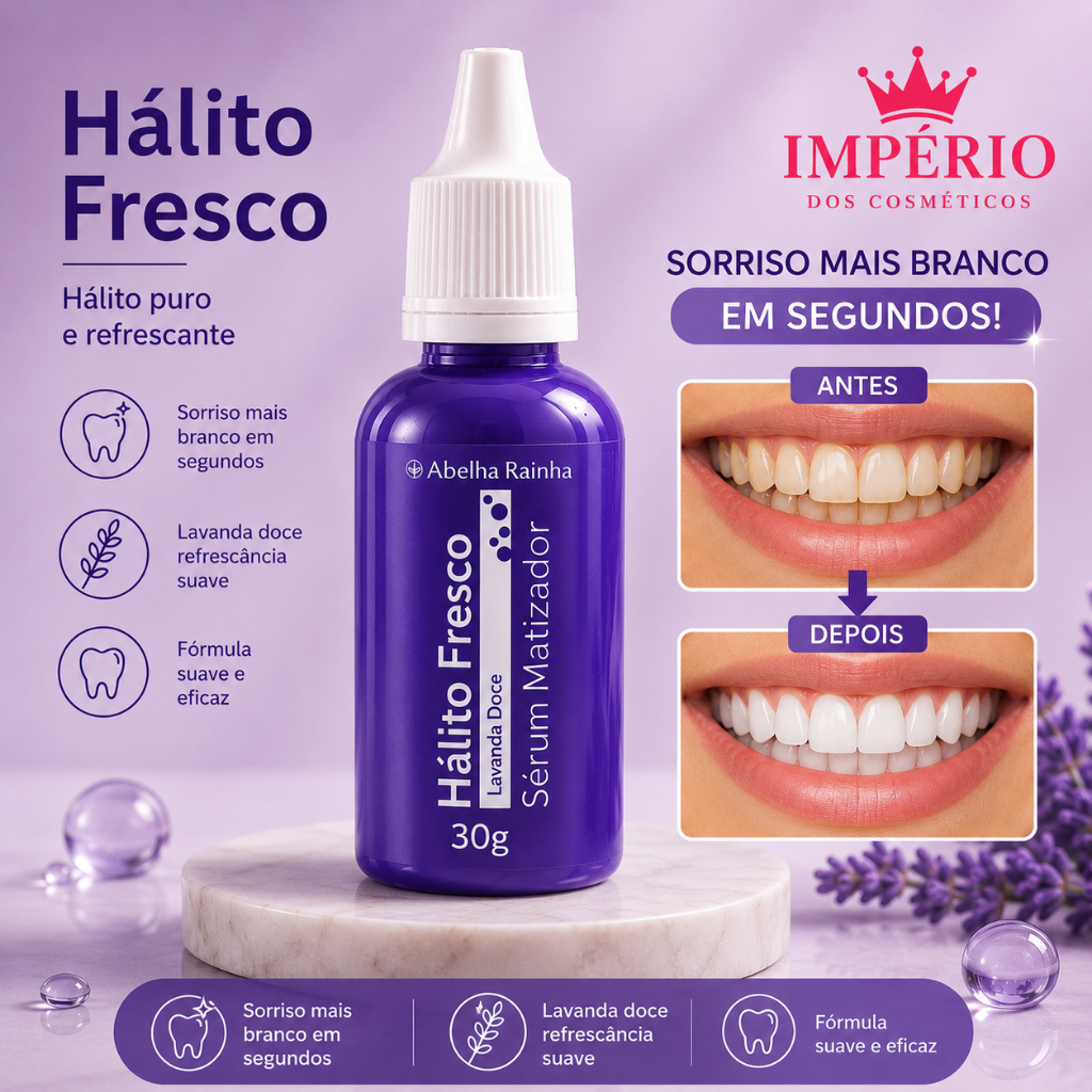 Sérum Matizador Dental 30g Hálito Fresco Dentes Mais Brancos Abelha Rainha