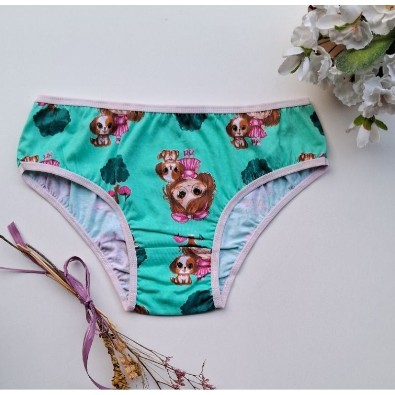 Kit 3 Calcinhas Infantil Menina 100% Algodão Macia Respirável Antialérgica Confortável Alta Qualidade