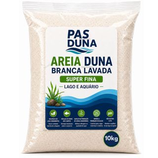 Areia De Duna Branca Super Premium Saco Aquários Lagos até 10kg
