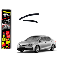 Calha de Chuva Toyota Corolla Sedan 2015 a 2019 TG Poli Defletor 4 portas Protetor Janelas Fumê
