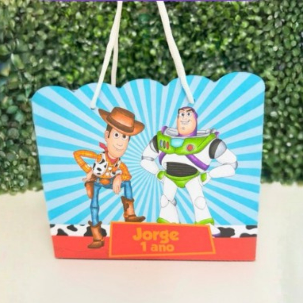 Sacolinha toy story/ lembrancinhas toy story/ kit festa aniversário personalizado toy story/ PEGUE E MONTE