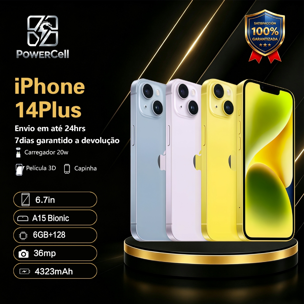 iPhone 14 Plus 128GB Original Apple Vitrine Seminovo NF Garantia