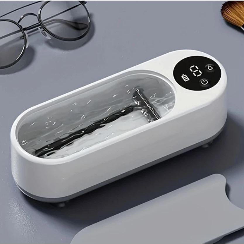 Limpador Ultrassônico Recarregável USB para Joias, Óculos, Relógios e Pincéis