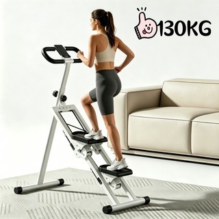 Escalador Vertical Dobrável Suporta 150kg Simulador de Escada Fitness para Casa Treino Pernas Glúteos