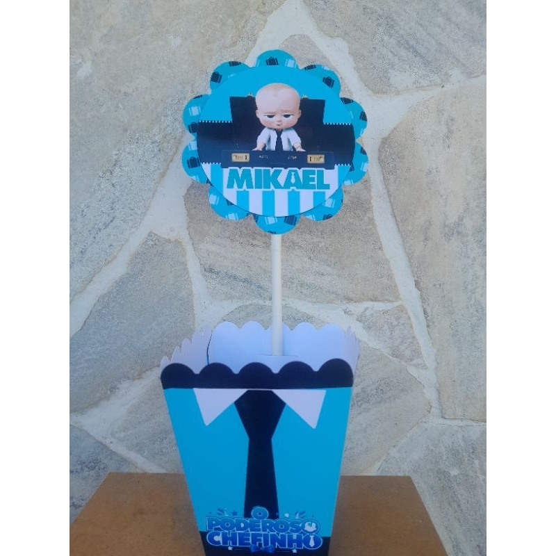 Centro de mesa cachepot personalizado tema Poderoso chefinho/lembrancinhas de aniversário Poderoso chefinho