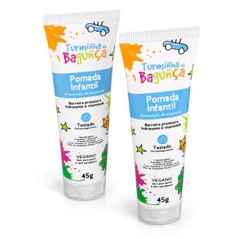 Kit 2 Pomada de Assadura para Bebê 45g - Turminha da Bagunça | Pomada infantil