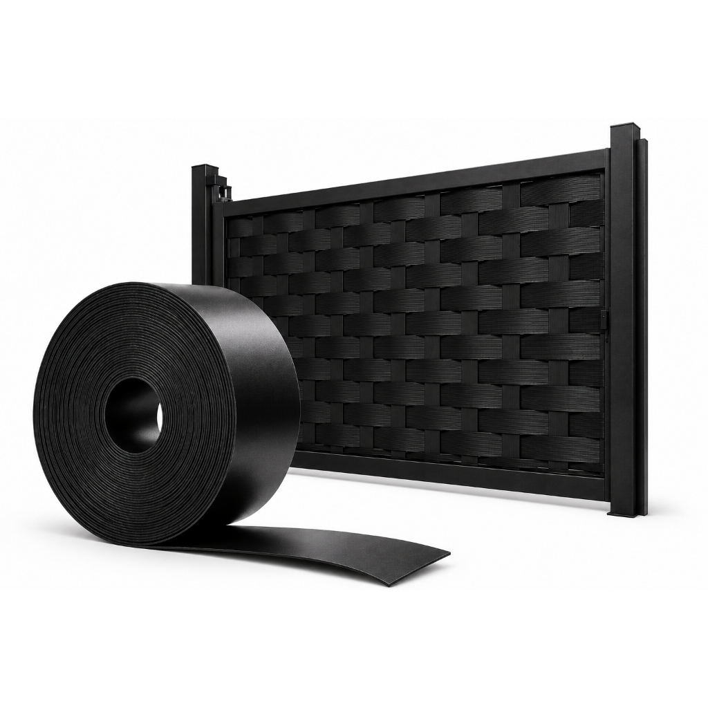 Protetor de Portão Cerca Preto 7cm até 50m