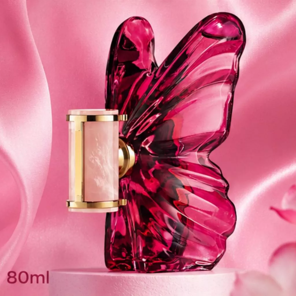 Perfume Borboleta Rosa Feminino 80ml Longa duração.Ele