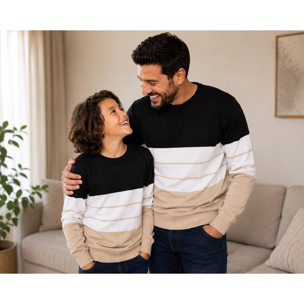 Suéter Tal Pai Tal Filho em Tricô Premium
