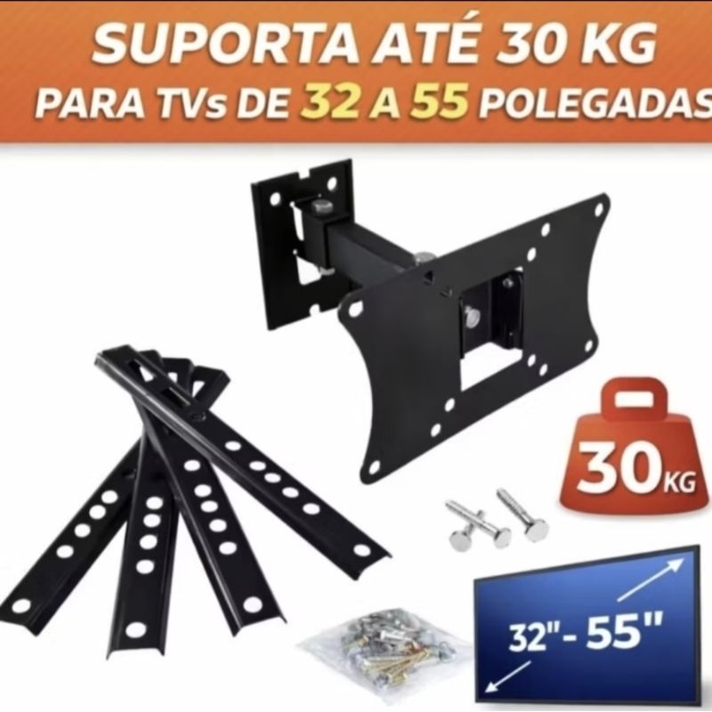 Suporte Articulado De Parede Para Tv Aoc até 65 Polegadas