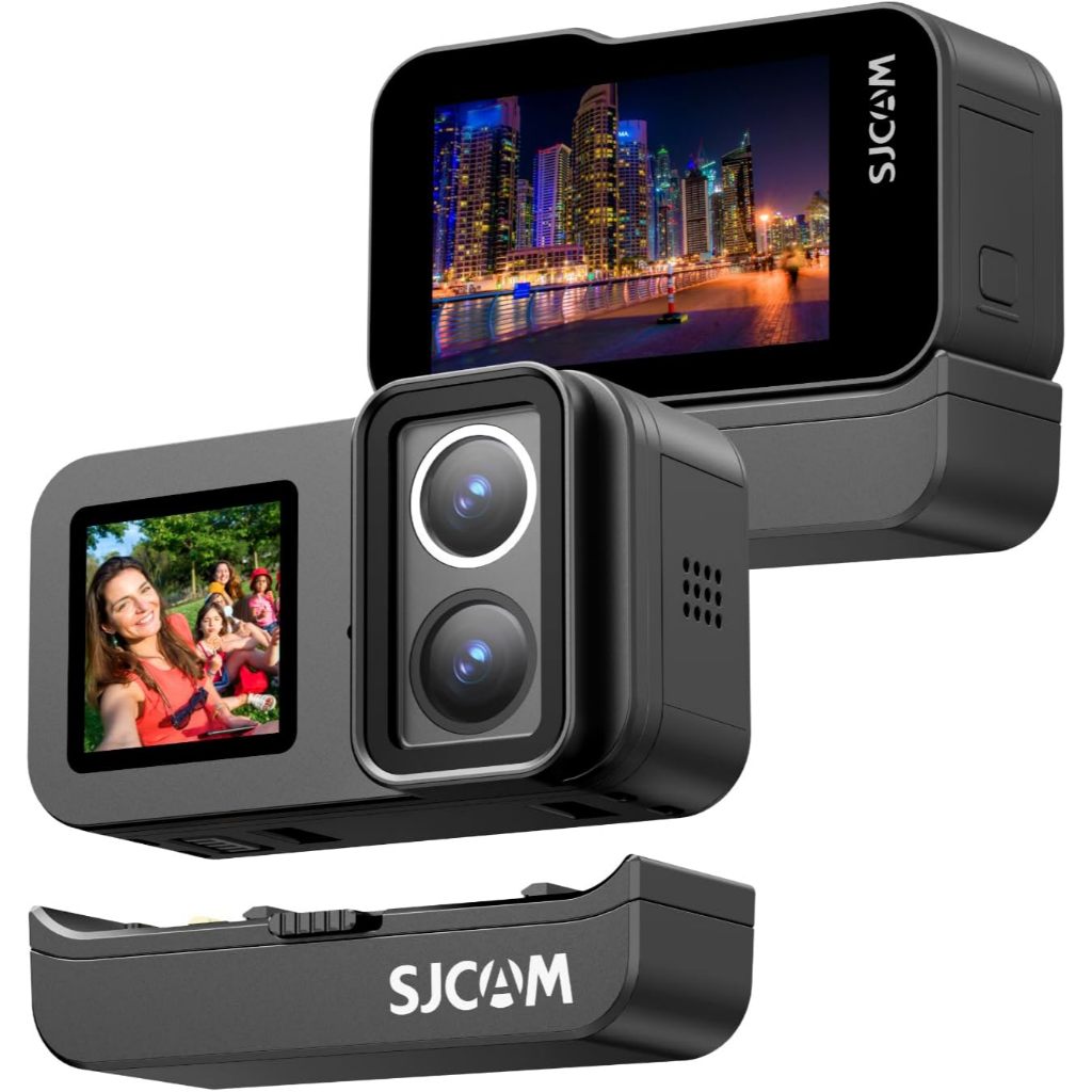SJCAM SJ20 4K Câmera de Ação com Tela Dupla Wi-Fi Dual-Band (2,4 GHz/5 GHz) EIS e Visão Noturna À Prova d'Água