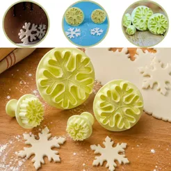 KIT MINI EJETOR FLOCO DE NEVE 2 BLUESTAR 4 PEÇAS (BLUE STAR) (CHOCO)