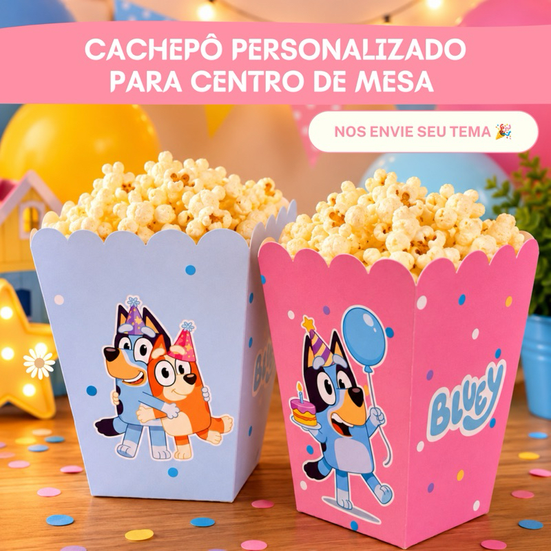 Cachepôs Tamanho G Personalizados para Decoração/Lembrancinha de Aniversário- VÃO PRONTOS PARA USO/ ENVIE O SEU TEMA