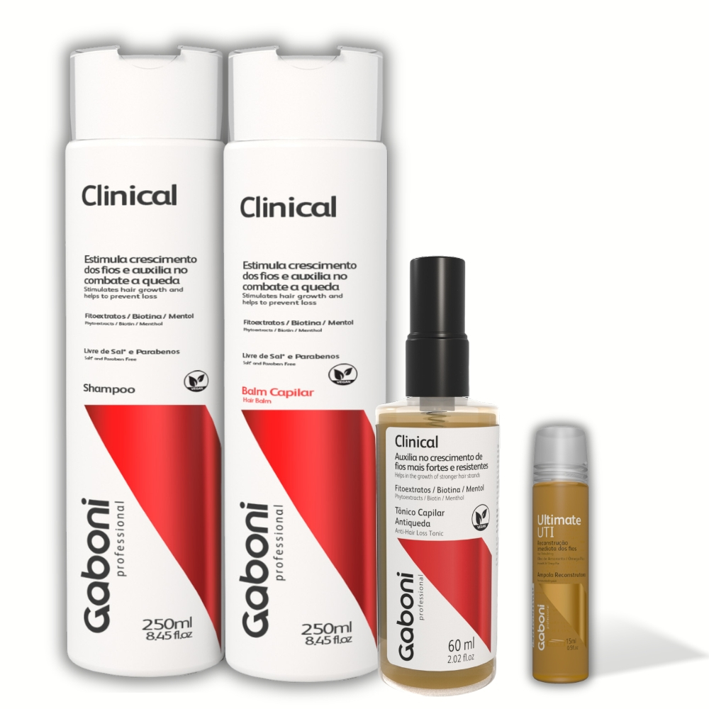 Kit Crescimento e Combate a queda com Ampola Fortalecedora Clinical