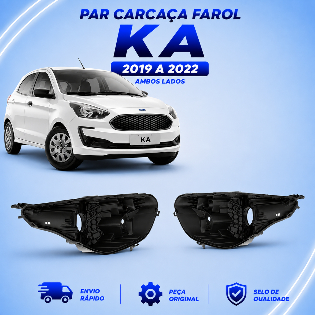 Carcaça Farol Ford Ka 2019 2020 2021 2022