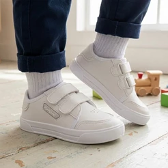 Tênis Infantil Branco Pimpolho Batizado Casual Velcro