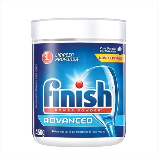 Finish Advanced Detergente Em Pó Para Lava Louças 450g