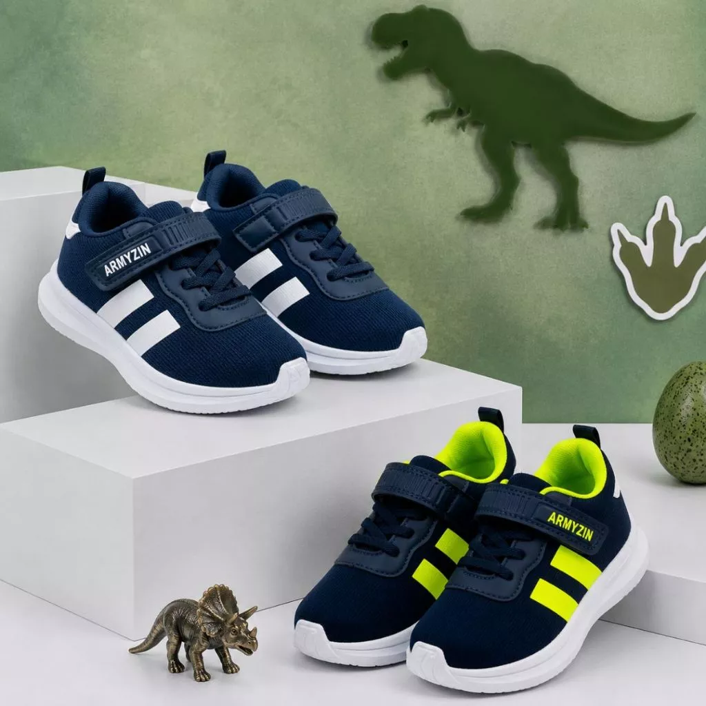 Kit Tênis Infantil 2 Pares Menino Menina Caminhada Escola Super Confortável