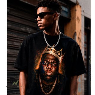 Camiseta The Notorious B.I.G. Cantor Unissex Unisex Streetwear Trap Rapper Hip-Hop