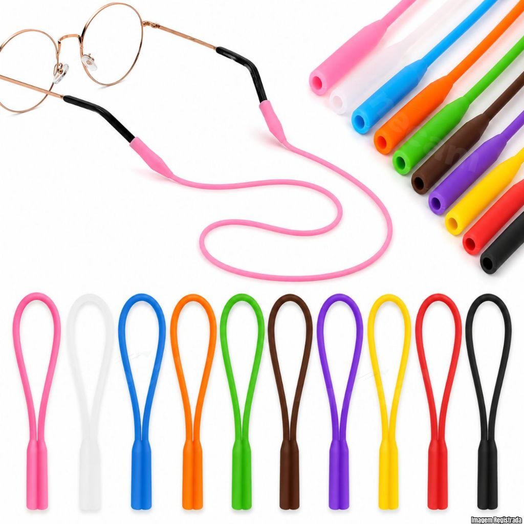 Cordão De Silicone Salva-Óculos Adulto Infantil Anti-Queda Todos Modelos De Oculo Super Confortavel